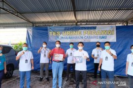 Jasa Raharja Bali dan BNN adakan tes urine seluruh karyawan