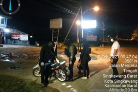 Satlantas Singkawang amankan belasan pemuda yang akan balap liar