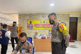 43 penyintas COVID-19 di Polres Pelabuhan Makassar skrining plasma konvalesen