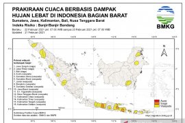 BMKG: Lima provinsi siaga banjir pada 22-23 Februari
