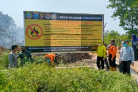 Pemkot Pontianak segel lima lahan yang terbakar dan sengaja dibakar