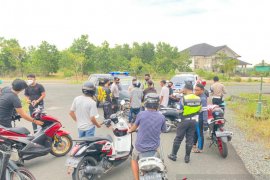 Satlantas Banjarbaru amankan belasan motor pebalap liar