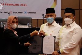 KPU Sumbar tetapkan Mahyeldi-Audy sebagai kepala daerah terpilih