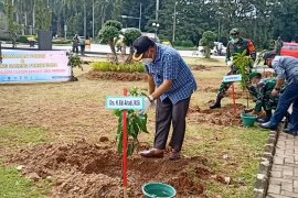 Wartawan dan Forkopimda Cilegon galang kebersamaan dengan tanam pohon