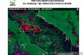 Abu vulkanik erupsi Sinabung sampai ke Aceh