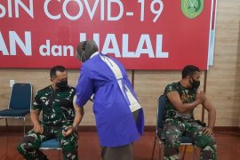 128 prajurit TNI di Aceh Utara divaksin COVID-19