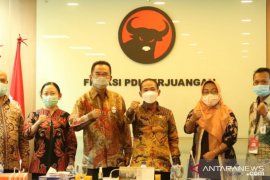 Bupati Bangka melakukan kunjungan ke DPR RI