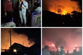 Sembilan rumah di Sei Bilah Langkat terbakar