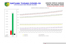Persentase sembuh COVID-19 di Palangka Raya capai 80,83 persen