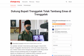 Pemprov Jatim diminta kaji ulang izin tambang emas di Trenggalek