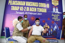 Jalani vaksinasi dosis kedua, begini kata bupati Aceh Tengah