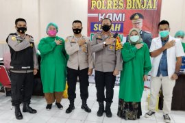 100 personel Polres Binjai lakukan vaksinasi COVID-19