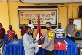 Komandan KKB/TPNPB wilayah Kosiwo Yapen Noak Orarei bergabung ke NKRI