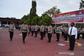 Antisipasi gangguan, Polres Inhu gelar apel siaga jelang putusan MK