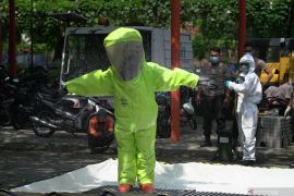 Simulasi ancaman ledakan bahan kimia berbahaya