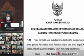 MK menolak gugatan sengketa pilkada Konawe Selatan