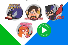 Karakter Gundala hingga Sri Asih hadir dalam stiker animasi