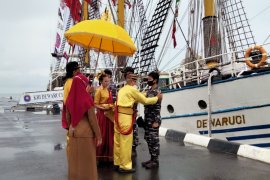 KRI Dewaruci sandar di Dermaga Lantamal XIII Tarakan