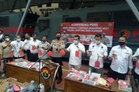 Polda Lampung gelar ekspose hasil Operasi Cempaka Krakatau 2021