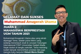 Putra asal Kota Metro raih juara pada pemilihan mahasiswa berprestasi di UGM