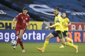 Zlatan Ibrahimovic bantu Swedia tekuk Georgia 1-0