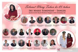 Syukur HUT ke-85 tahun ibunda Bupati Minahasa Tenggara