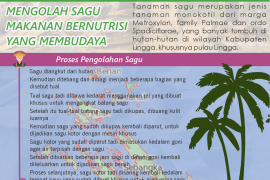 Infografik: Mengolah sagu makanan bernutrisi yang membudaya