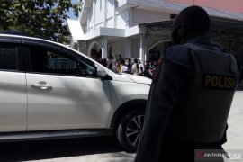 Aparat kawal ibadah Jumat Agung di gereja Pekanbaru