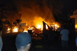 Tiga rumah warga Tanjung Pura Langkat terbakar