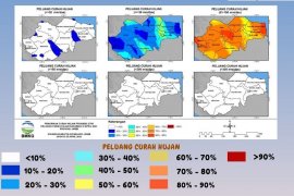 Dasarian III April, curah hujan Jambi diprakirakan 51-150mm/das