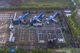 Gardu PLTG CNG Jakabaring meledak dan terbakar