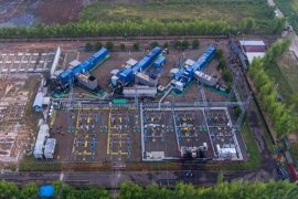 PLTG CNG Jakabaring Palembang meledak