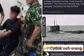 Polisi tangkap seorang pria di Medan karena hina keluarga awak KRI Nanggala-402