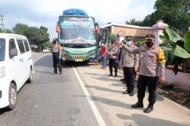 Wakapolda cek kesiapan pos pengamanan "Operasi Ketupat' di perbatasan Jambi-Sumsel