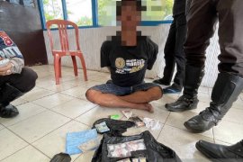 Satlantas Singkawang amankan pria pelanggar lalulintas membawa narkoba