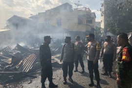 Polisi masih selidiki penyebab kebakaran di Pasar Belakang Sibolga