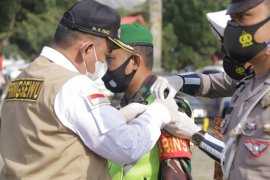 Wabup Pringsewu pimpin apel gelar pasukan Operasi Ketupat Krakatau 2021