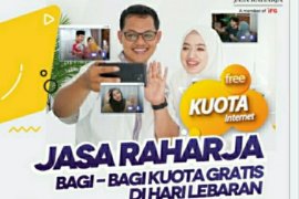 Jasa Raharja bagi kuota internet Rp150.000 untuk 10.000 pendaftar