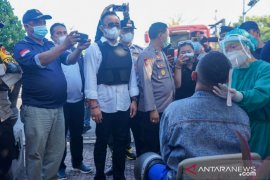 Wali Kota Denpasar tinjau Posko Penyekatan / Larangan Mudik 2021 dengan motor