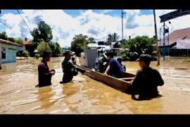 Warga mengungsi, Banjir landa beberapa desa di Kaltara