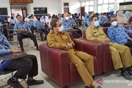 Tanpa bersalaman, DPMPD gelar halal bihalal patuhi Prokes