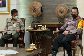 Kapolri Bersama Mentan Bahas Swasembada Beras Hingga Pendistribusian Pupuk Subsidi