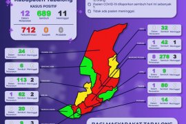 Angka kesembuhan pasien COVID-19 di Tabalong 689 orang