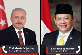 Ketua MPR RI-Ketua Majelis Turki bahas agresi Israel ke Palestina