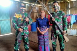 Satgas Pamtas RI-Timor Leste terima dua pucuk senpi dari warga