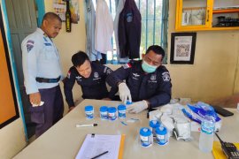 Petugas dan warga Binaan Calang dites urin dadakan, ini hasilnya