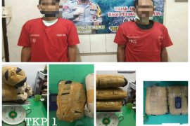 Bawa ganja 25 Kg dari Madina, dua pengedar ini diamankan Polres Sibolga