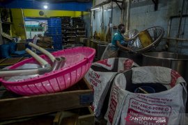 Aksi mogok produksi tahu Cibuntu Bandung