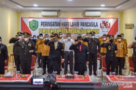 Wali Kota Padangsidimpuan ikuti upacara Hari Lahir Pancasila secara virtual