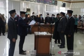 DPRD Agam gelar paripurn peresmian pemberhentian dan pengangkatan PAW anggota